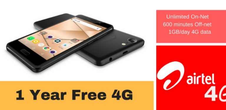 Airtel 1 Year Free 4G Offer with Micromax Canvas 2 (2017)