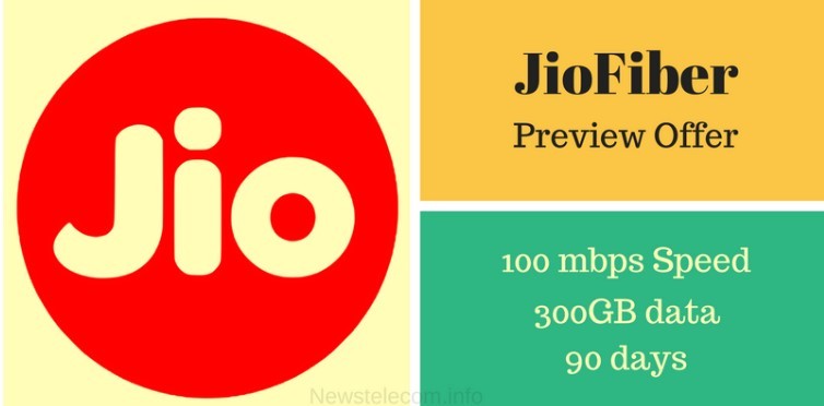 JioFiber Preview Offer - Get Unlimited Internet for 90 Days