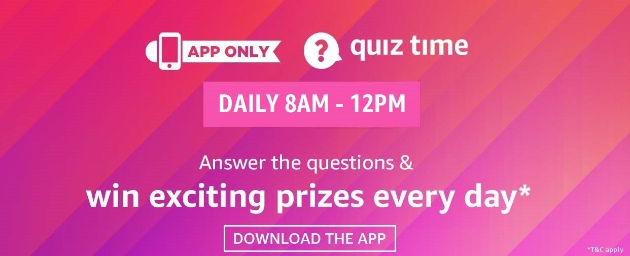 Amazon App Quiz Answers - Latest Daily Quiz All Answers (Daily Updated)