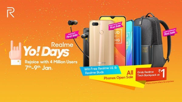 (Loot) Win Free Realme U1 & Get 50% Off on Realme U1 Phone - Realme Yo Days