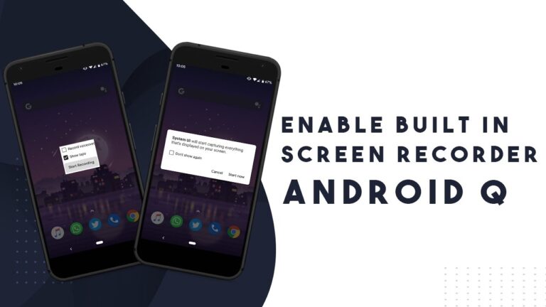 How to Enable built-In Screen Recorder on Android 10