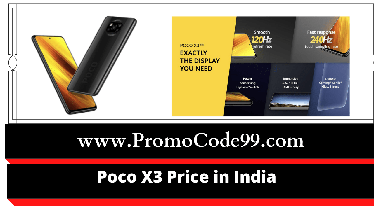 Poco X3 Price on Flipkart & Amazon in India