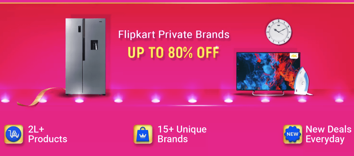 Flipkart BBD Days offers on Flipkart Own Products