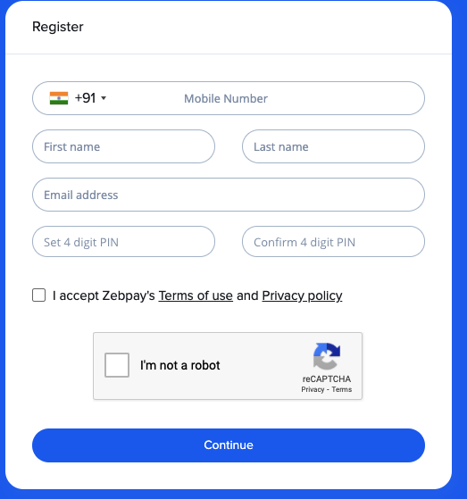 Bitcoin Zebpay Registration